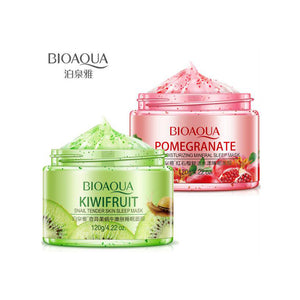 BIOAQUA Sleeping Face Mask Cream 120g Pomegranate Kiwif fruit Snail