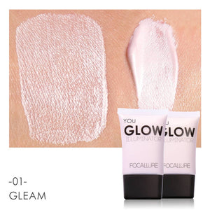 FOCALLURE Face Gold Highlighter Makeup Liquid Glow  Face Contour Brightener Glow Net weight 34kg