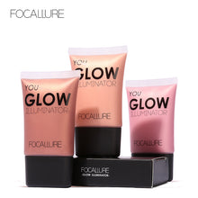 Load image into Gallery viewer, FOCALLURE Face Gold Highlighter Makeup Liquid Glow  Face Contour Brightener Glow Net weight 34kg