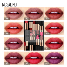 Load image into Gallery viewer, ROSALIND Matte Lipstick Cosmetics For Make up 10 Colors Professional